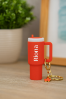Mini Customised with name Tumbler Keychain/Bag charm, Mini Storage ( Money, Lipstick )toy Insulated Travel Cup with Straw and Lid, Single color (Copy)