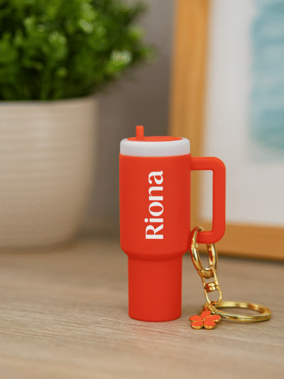 Mini Customised with name Tumbler Keychain/Bag charm, Mini Storage ( Money, Lipstick )toy Insulated Travel Cup with Straw and Lid, Single color (Copy)