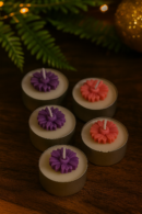 Daisy scented T-lights | Pack of 4 | Festive vibes | Wedding return favours