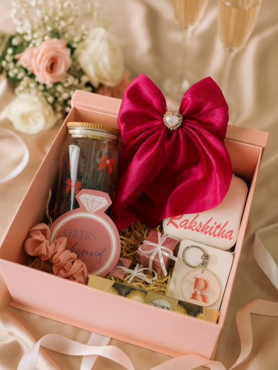 Personalized Bridesmaid Hamper Box – Luxury Gift Set | Hamper for girls