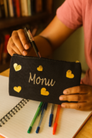 Customised Canvas Pouch with name | Perfect Gift for Students | Birthday | 7.5 * 5 inch