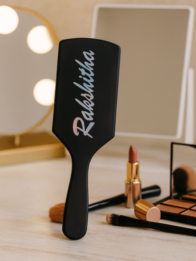 Customised Hairbrush in silver and gold print | Gifts for Girls | Bridesmaids
