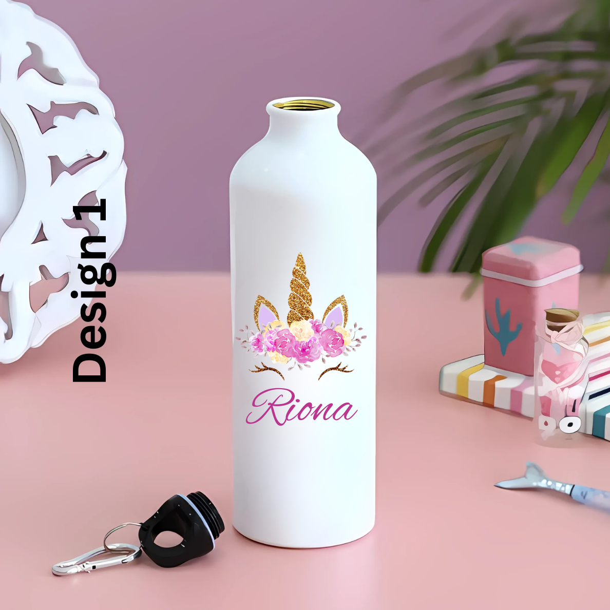 Customized 750ml Stainless Steel Unicorn Water Bottle