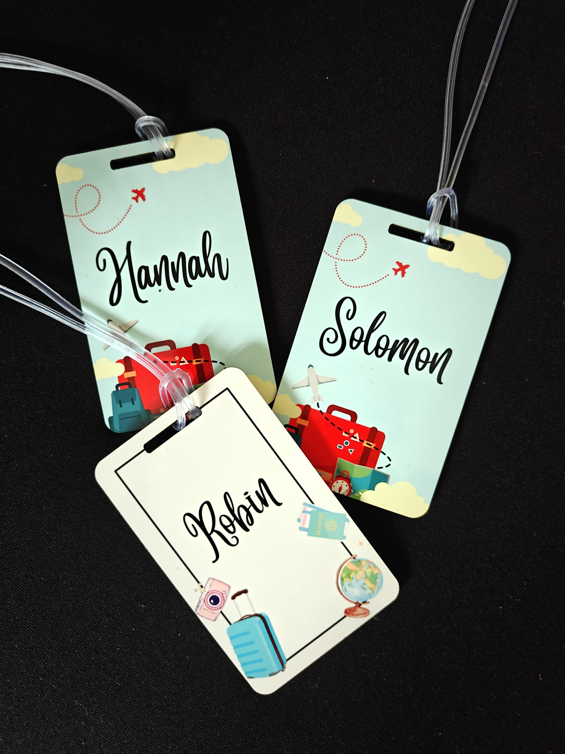 Customized MDF Luggage Tags with Name – Travel ID Tag | Travel Accessories