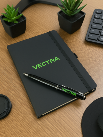 Customized Black Diary Pen Set – Elegant Corporate Gift | with box