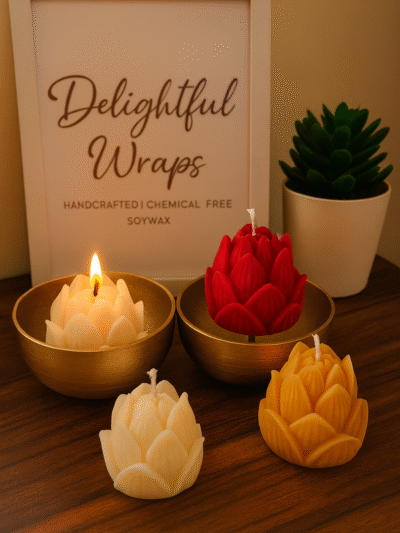 Lotus Scented candle 70gms | Diwali | Festive candles
