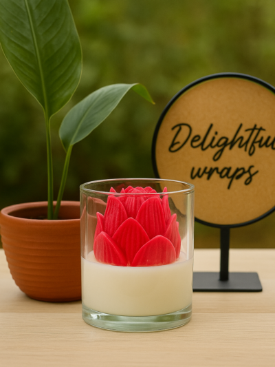 Lotus Scented jar candle 200ml | Diwali | Festive candles
