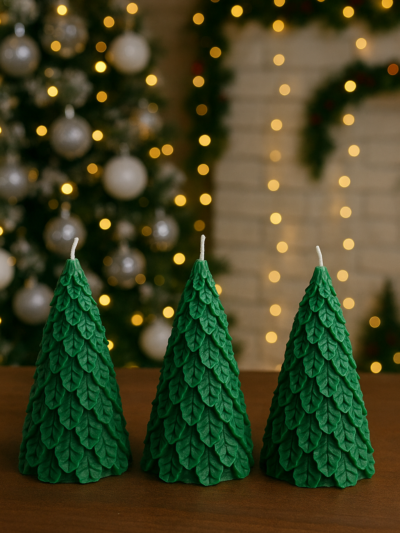 Scented Christmas Tree Candle – Festive Home Décor 60g