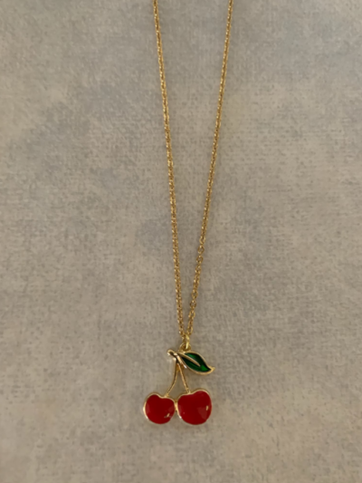Cherry Pendant Anti-Tarnish Chain Gift | Gift for her | Valentine gift | Birthday Gift