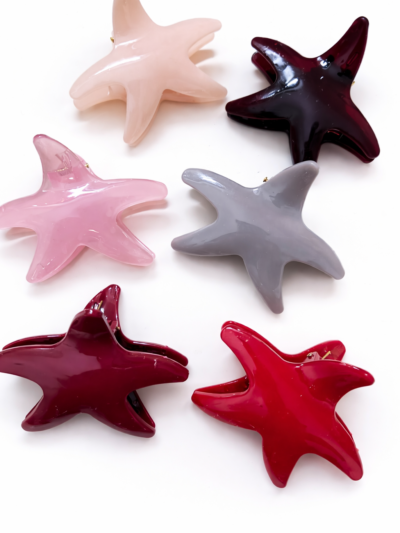 BIG SIZE STAR-FISH HAIR CLAW CLIPS | CUTE & TRENDING | STRONG GRIP | RANDOM COLOUR