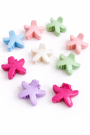 SET OF 4 MINI STAR-FISH PASTEL HAIR CLAW CLIPS| CUTE, MINIMAL AND TRENDING