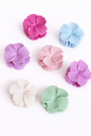 SET OF 4 MINI HIBISCUS PASTEL HAIR CLAW CLIPS |MINIMAL , CUTE AND TRENDING